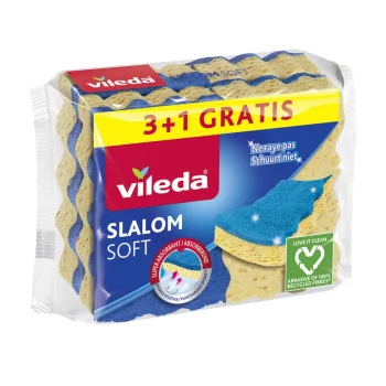 Clearance Vileda Schuurspons Slalom Soft 3+1