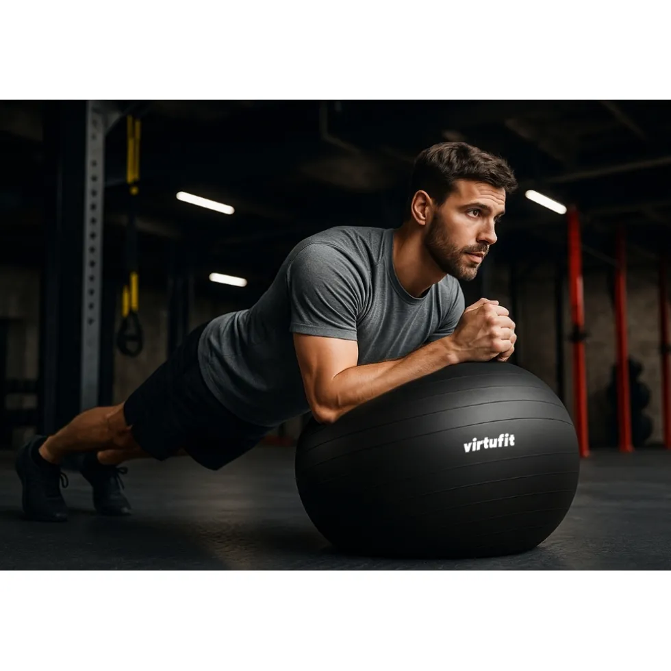 virtufit-anti-burst-fitnessbal-wVBgyuxM-1.webp Online VirtuFit Anti-Burst Fitnessbal Pro Gymbal Swiss Ball Met Pomp