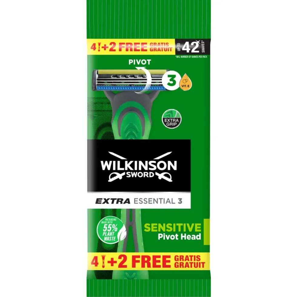 wilkinson-sword-extra-essentia-MFuEksWE-0.webp Fashion Wilkinson Sword Extra Essential 3 Sensitive Wegwerpscheermesjes