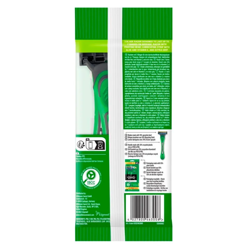 wilkinson-sword-extra-essentia-MFuEksWE-2.webp Fashion Wilkinson Sword Extra Essential 3 Sensitive Wegwerpscheermesjes