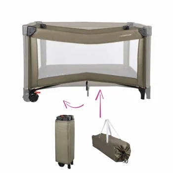 Clearance X Adventure Campingbedje / Reisbed Twist Groen Inclusief Transporttas