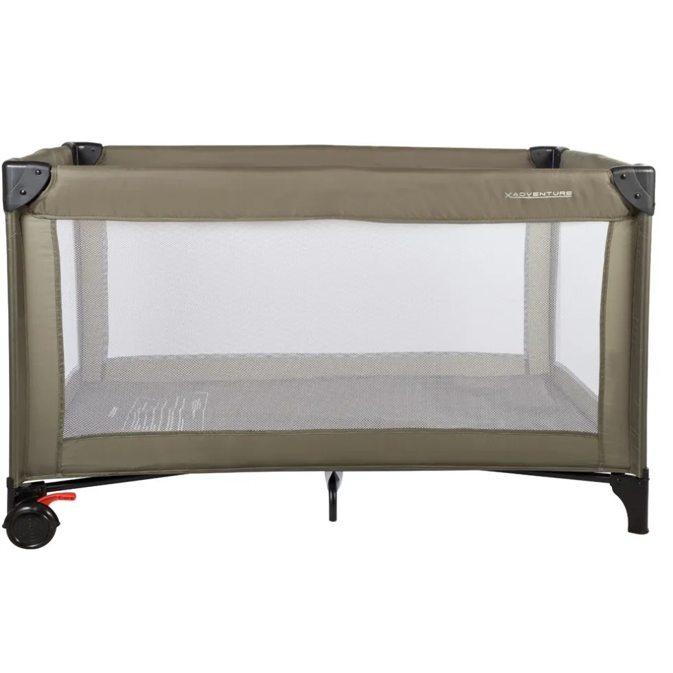 x-adventure-campingbedje-reis-eZDDmXlI-4.webp Clearance X Adventure Campingbedje / Reisbed Twist Groen Inclusief Transporttas