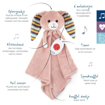 Discount Zazu Becky Het Konijn Heartbeat Knuffeldoekje